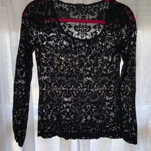 White House Black Market Lace Shirt